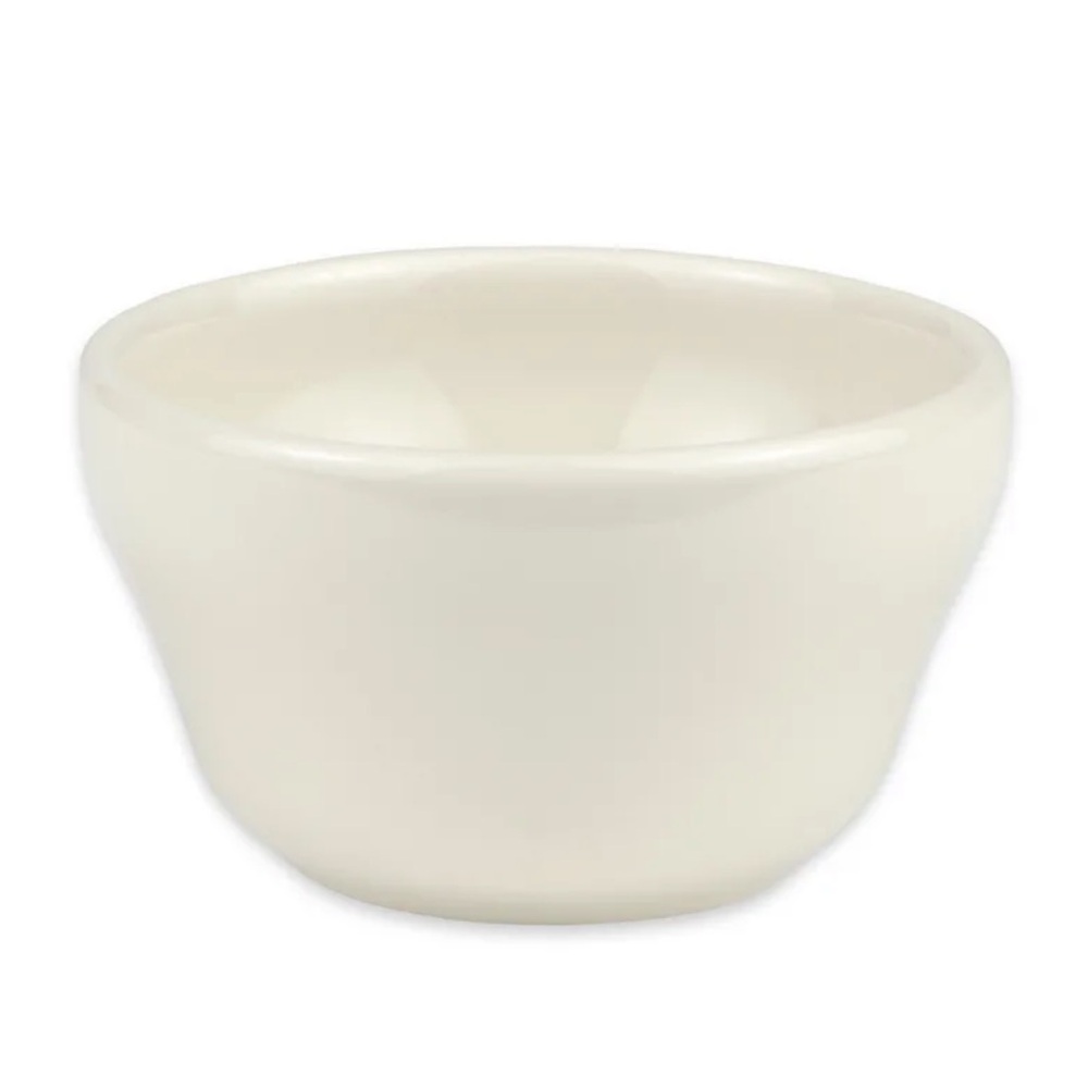 Homer Laughlin Boullion Bowl Cream Ivory Set of Four China Made in USA Lead Free